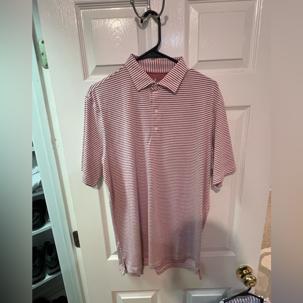 Johnnie-O Striped Polo Shirt
